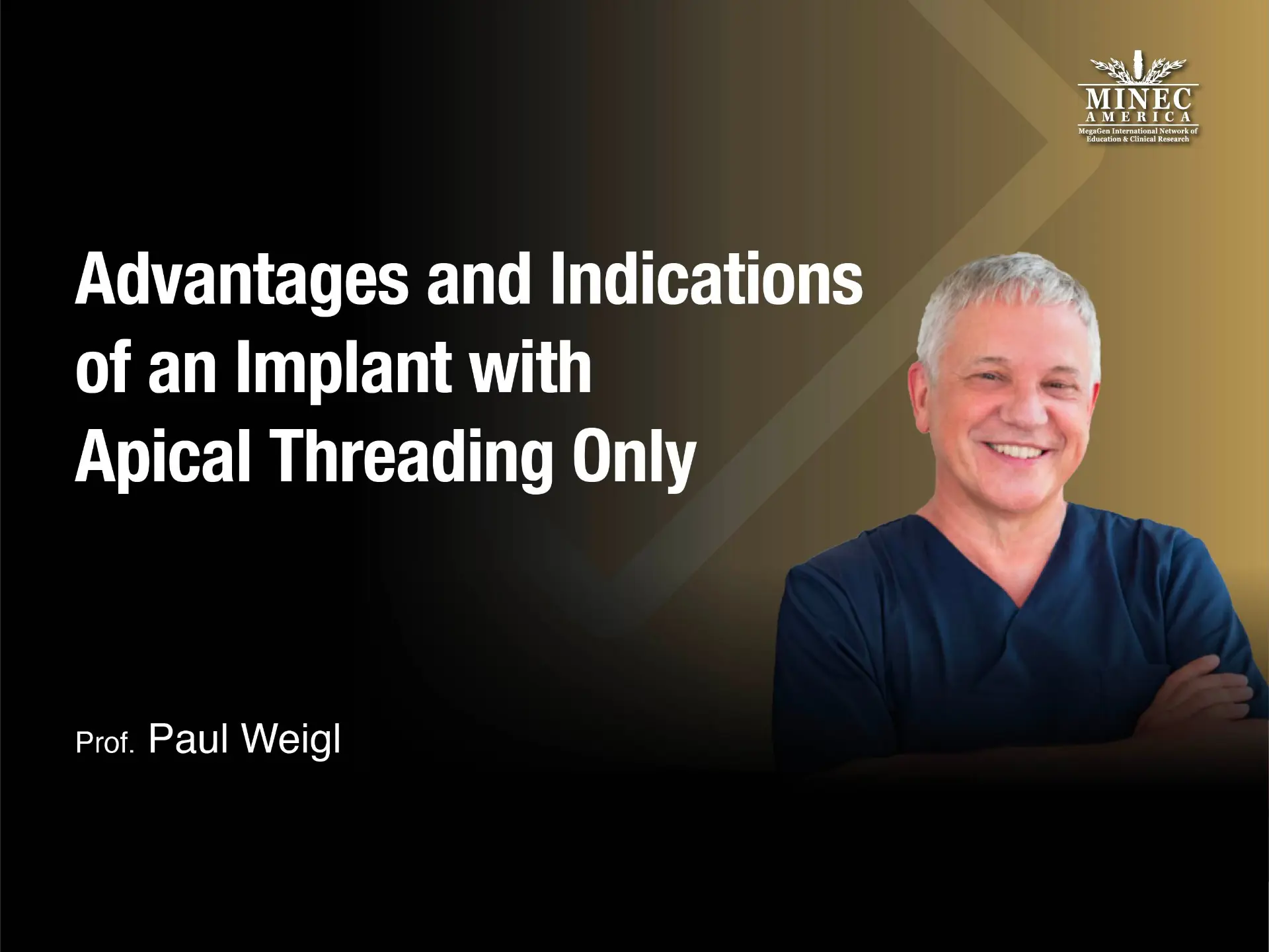 Advantages and Indications  of an Implant with  Apical Threading Only - TX